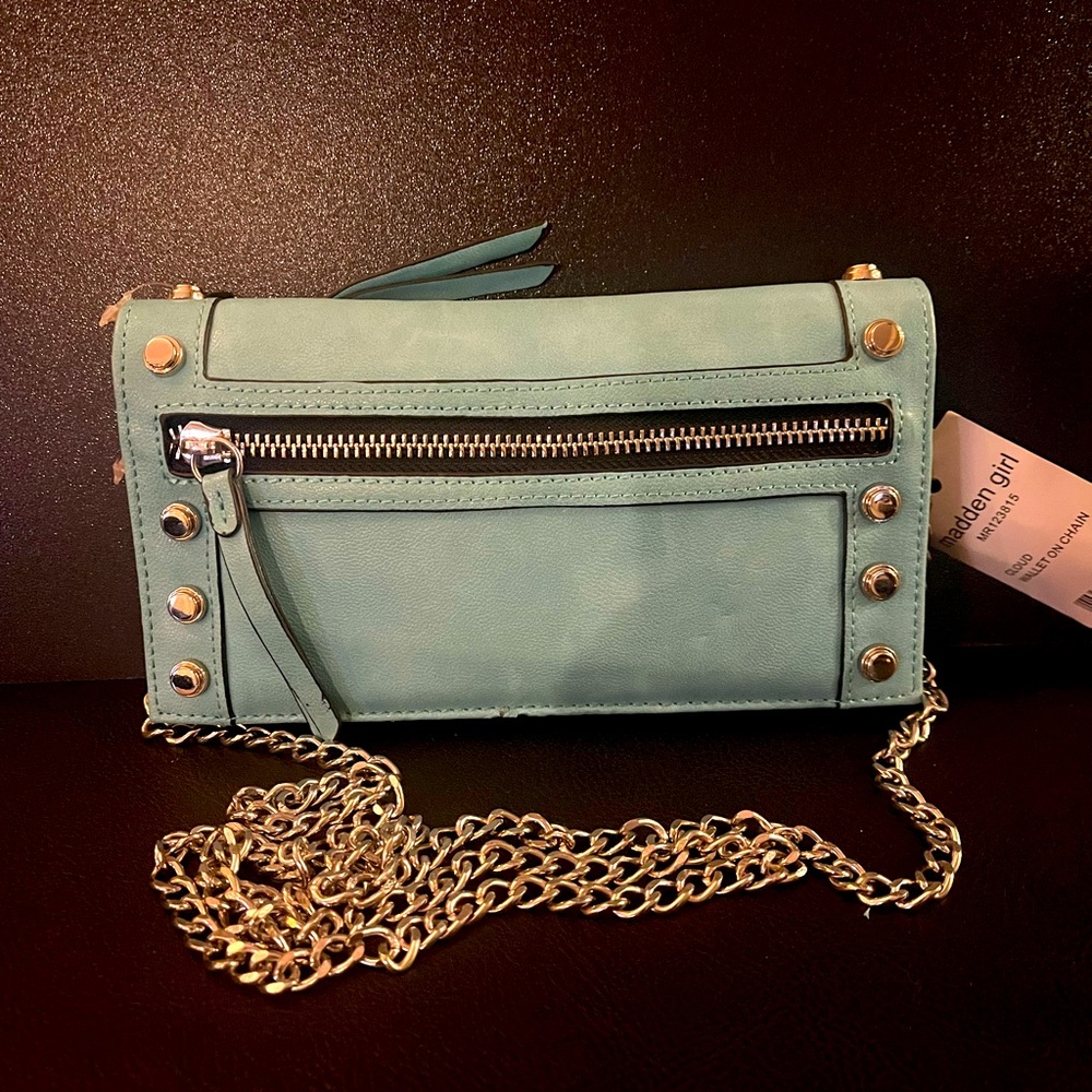 NWT Madden Girl Crossbody Wallet W/ Crossbody Chain Strap